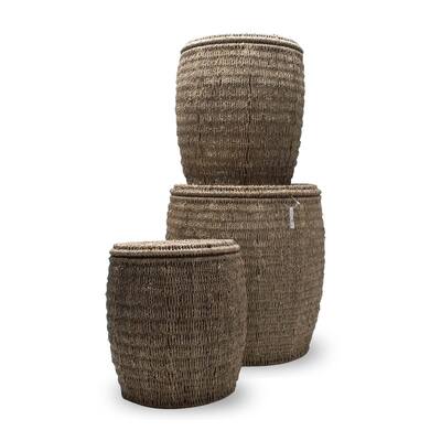 TAG Seagrass Storage Ottoman (Set of 3)