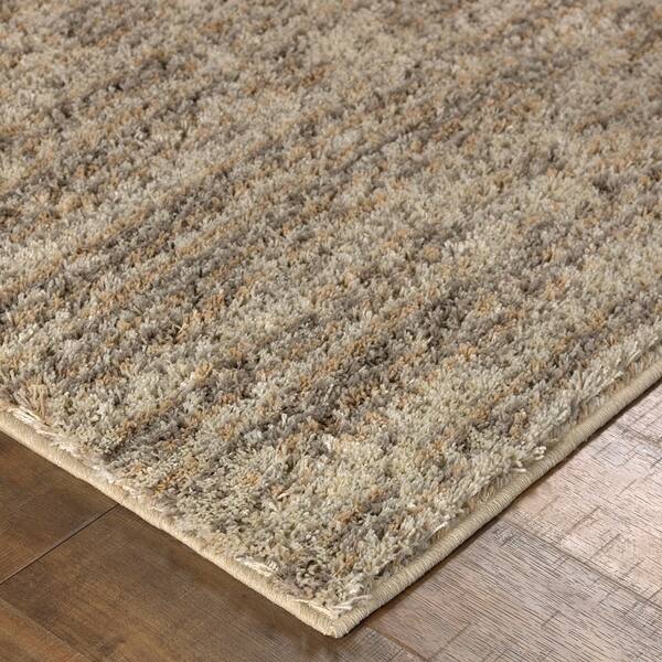 Shop Mohawk Home Neutral Stripe Woven Area Rug Overstock 14639428 Tan 8 X 10