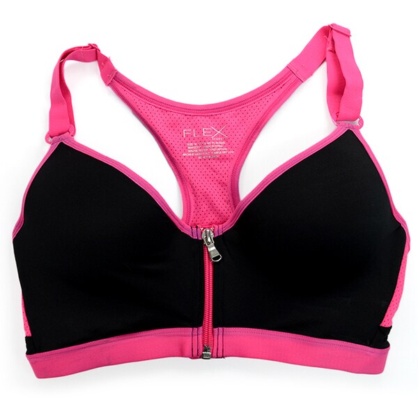 Flex Racerback Push Up Padded Sports Bra