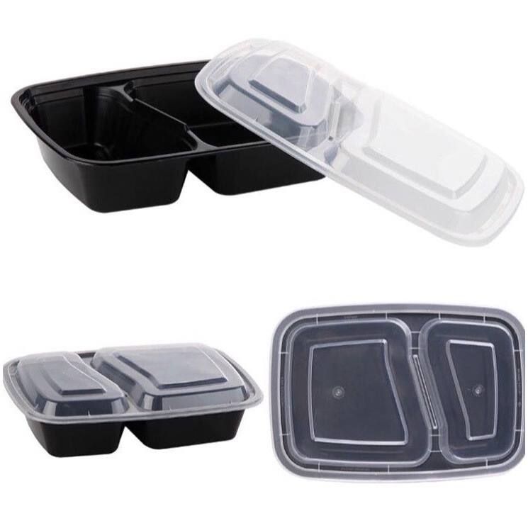 Heim Concept 2 Compartment Meal Prep Containers with Lids (Set of 10)
