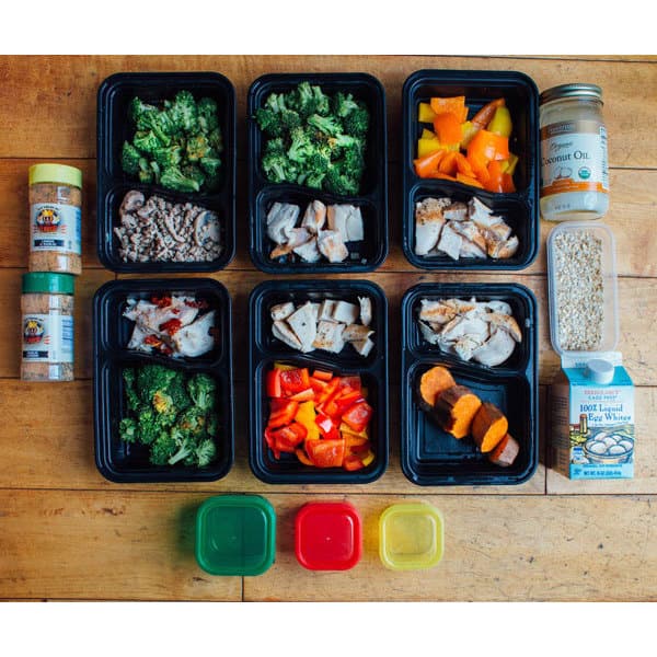 Heim Concept 2 Compartment Meal Prep Containers with Lids (Set of 10)
