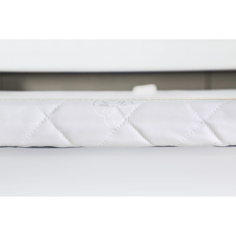 Tram Contemporary White Full Fabric Bunkie Board by Furniture of America