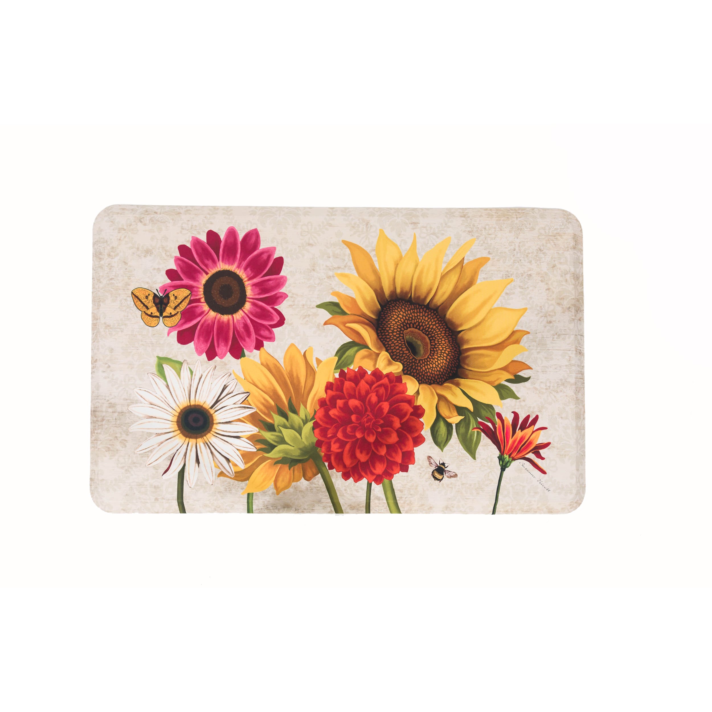 Shop Somette Bright Sunflowers Anti Fatigue Kitchen Mat 18 X 30