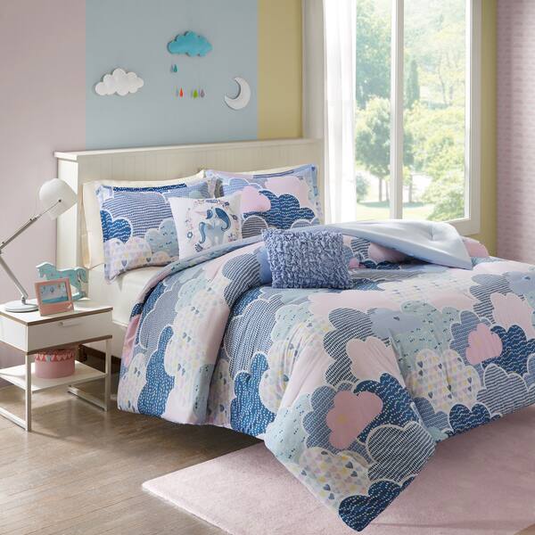 Shop Urban Habitat Kids Bliss Blue Cotton Printed Comforter Set