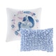 preview thumbnail 9 of 13, Intelligent Design Kids Bliss Blue Cotton Printed Comforter Set