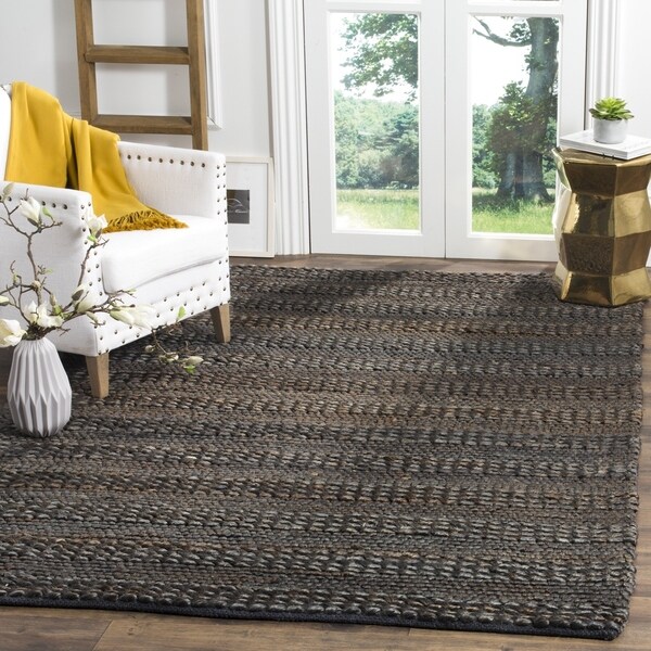 Safavieh Handmade Natural Fiber Haven Charcoal Jute Rug Safavieh Handmade Natural Fiber Haven Charcoal Jute Rug