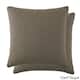 Beautiful Square Stitched Quilted Shams Covers (Set of 2) by Southshore Fine Linens - 26 X 26 - Dark taupe