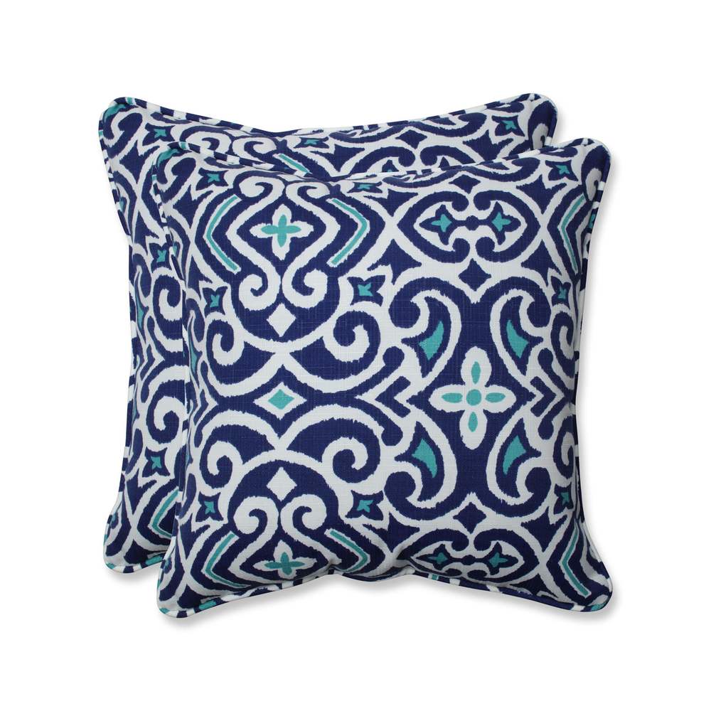 Blazing Needles 17-inch Square Polyester Outdoor Throw Pillows (Set of 4) -  On Sale - Bed Bath & Beyond - 30971804