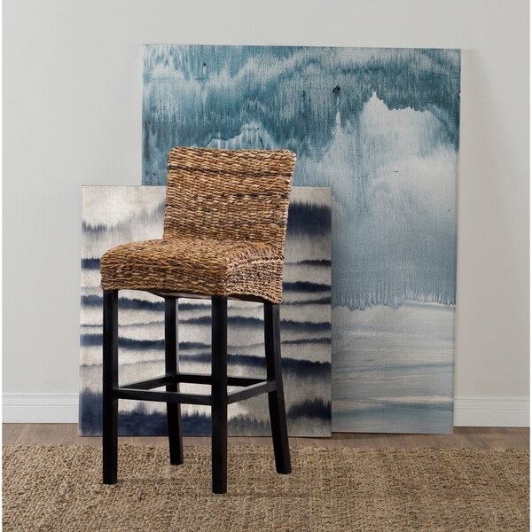 Portman Rattan 30-inch Barstool by Kosas Home