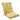 Pillow Perfect Outdoor/ Indoor Addie Egg Yolk Squared Corners Chair Cushion