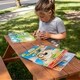 preview thumbnail 3 of 2, Homeware Kid's Brown Wood Picnic Table