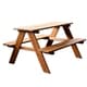 preview thumbnail 4 of 2, Homeware Kid's Brown Wood Picnic Table