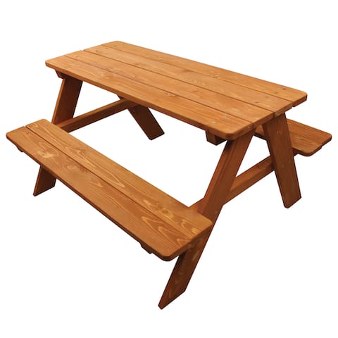 Homeware Kid's Brown Wood Picnic Table
