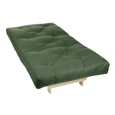 Twin Size Hunter Green Futon Mattress