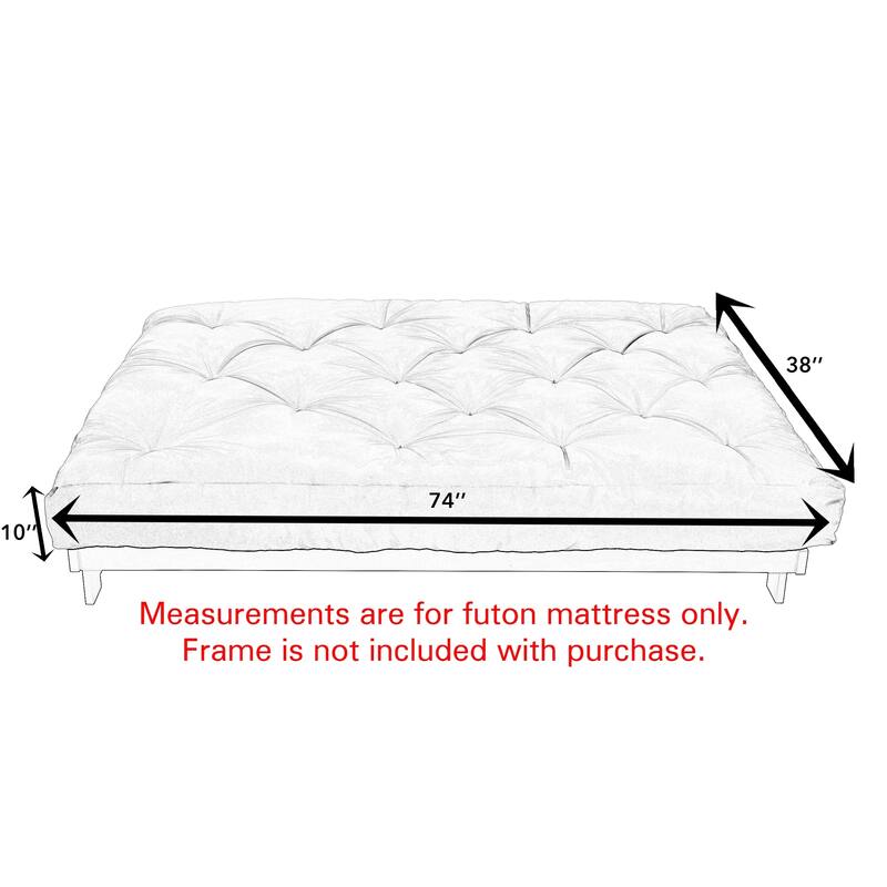Twin Size Hunter Green Futon Mattress