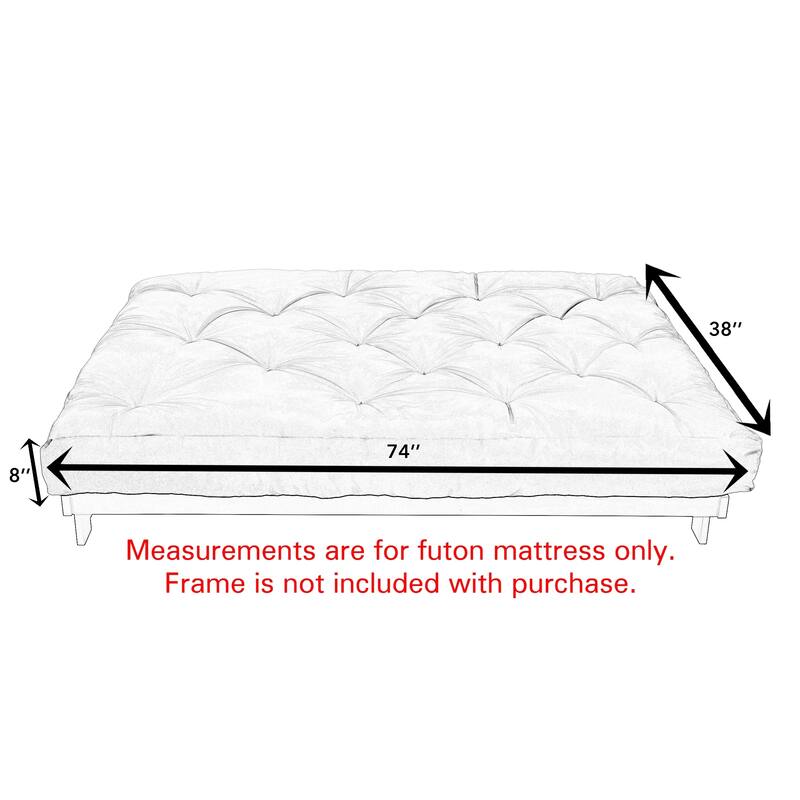 Twin Size Ivory Futon Mattress