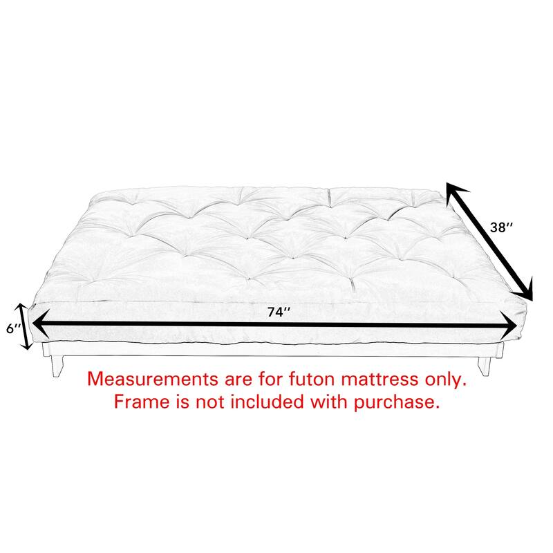 Twin Size Ivory Futon Mattress