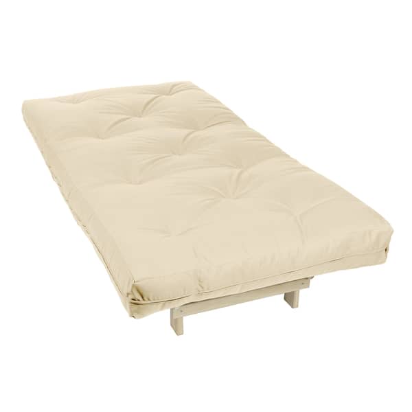 slide 1 of 11, Twin Size Ivory Futon Mattress
