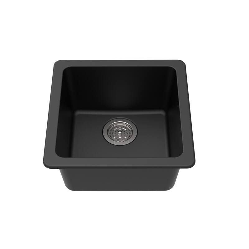 Winpro Granite Quartz Single Bowl Dual Mount Bar Sink