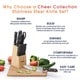 preview thumbnail 7 of 6, Cheer Collection 13-Piece Stainless Steel Knife Set