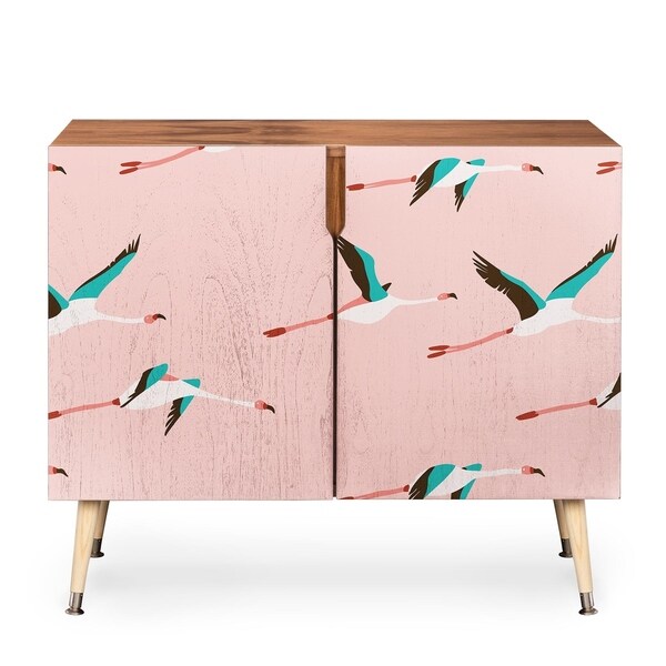 Deny Designs Holli Zollinger Pink Flamingo Credenza