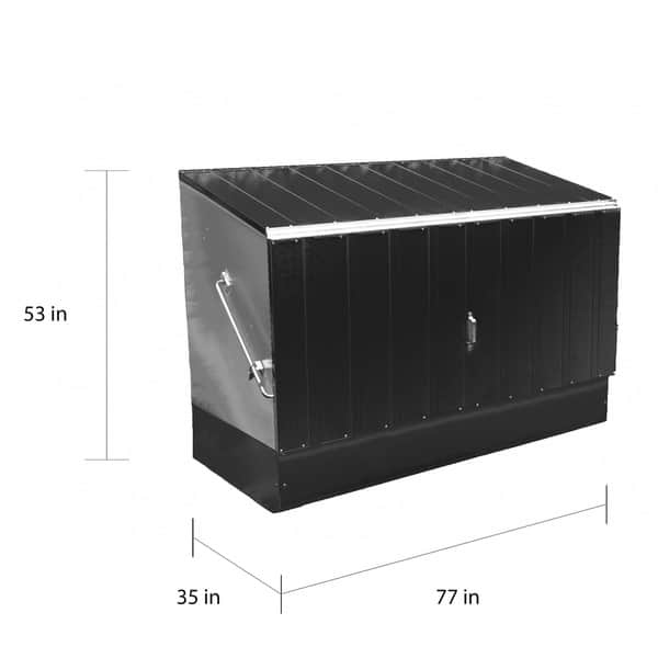 Trimetals Anthracite Grey Outdoor Heavy Duty Steel Bicycle Storage Locker