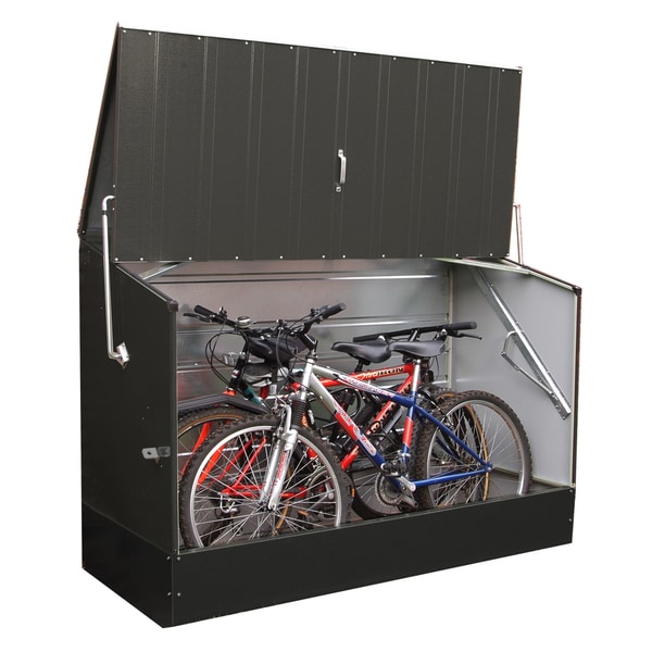trimetals outdoor heavy duty steel bicycle storage locker
