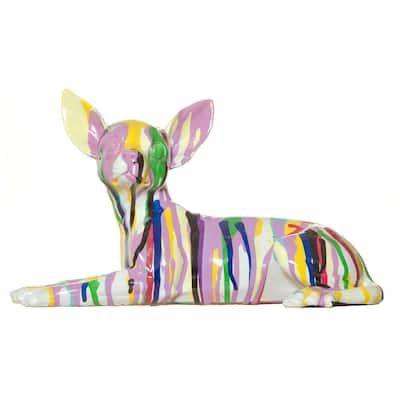 Interior Illusions Plus Graffiti Chihuahua Dog Laying - 11" long