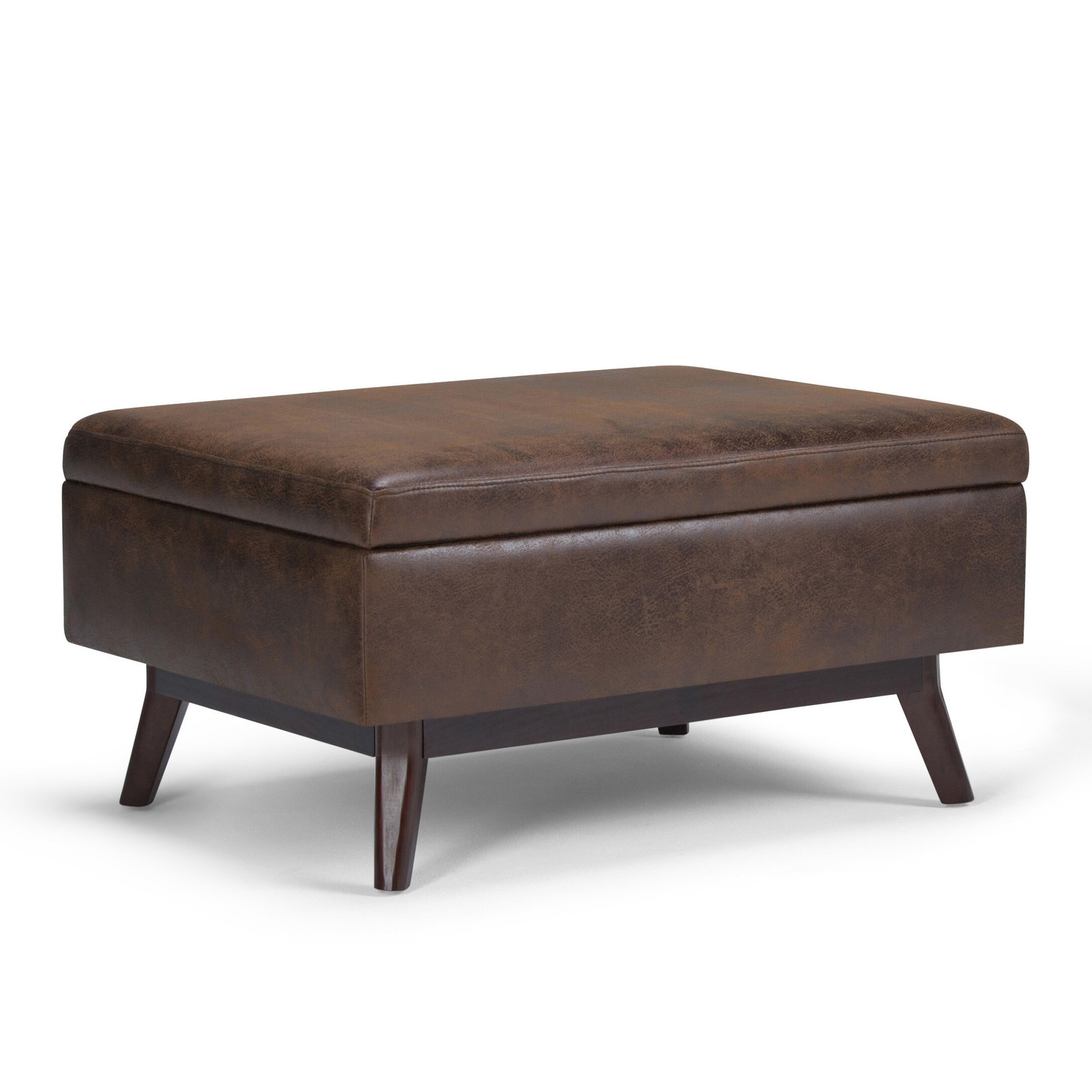 Wyndenhall Ethan 34 Inch Wide Mid Century Modern Storage Ottoman Wyndenhall Ethan 34 Inch Wide Mid Century Modern Storage Ottoman