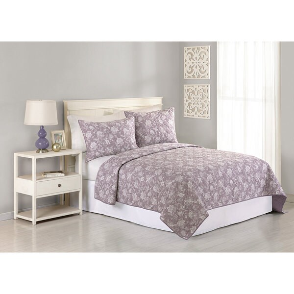Peking Handicraft Pollyanna Purple Cotton Quilt