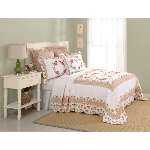 Peking Handicraft Luise Multicolored Cotton Euro Sham