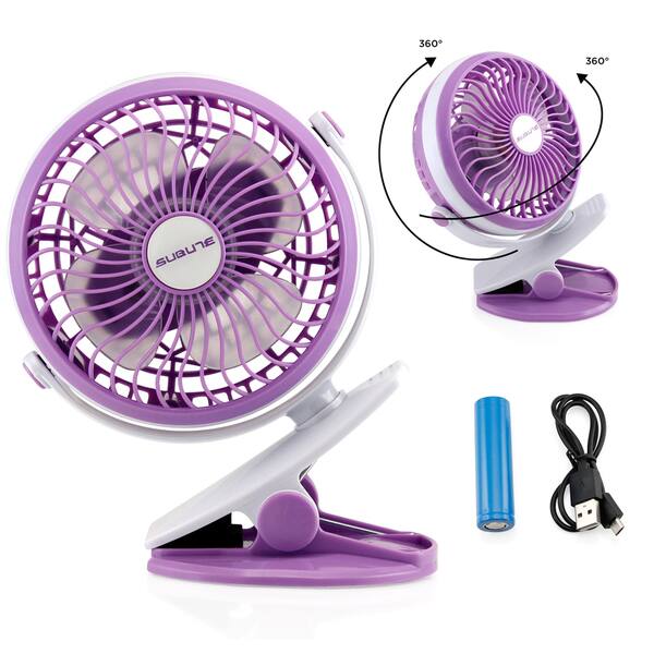 Shop Gearonic Portable Fan Usb Mini Rotation Clip On For Baby