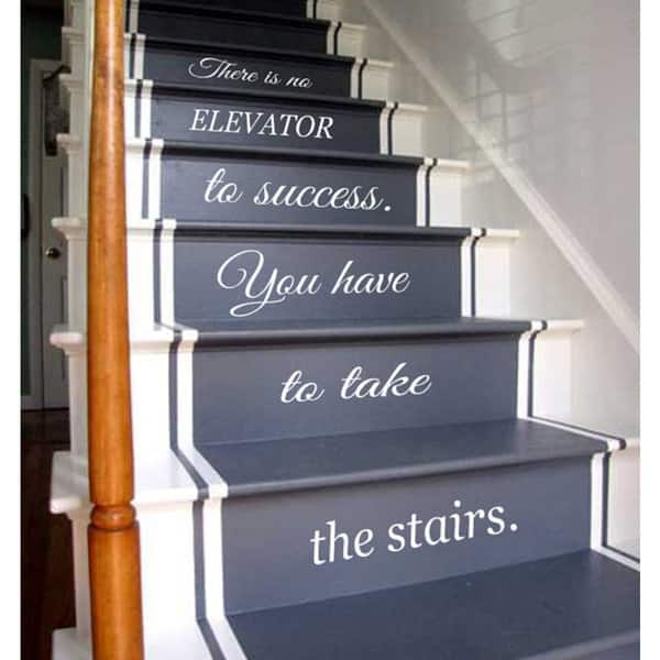 Shop Quotes Staircase Stairway Stairs Phrase Art Mural Vinyl Decal