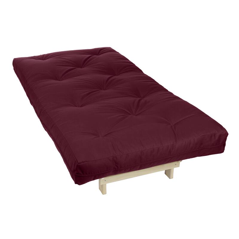 Twin Size Burgundy Futon Mattress