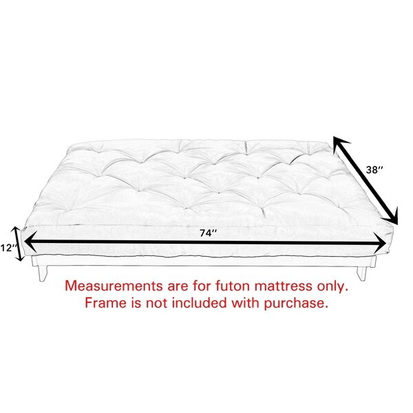 length of futon