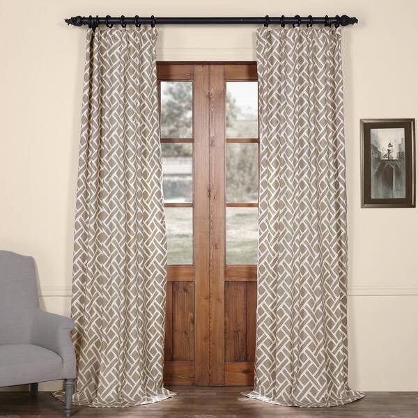 Shop Exclusive Fabrics Martinique Printed Cotton Curtain Panel 108