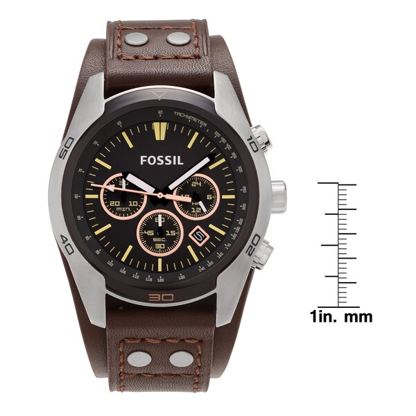 Fossil Coachman Black Flash Sales, 56 