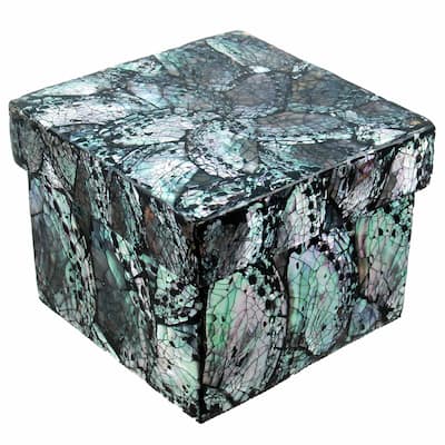Shimmering Shells Square Box with Lid