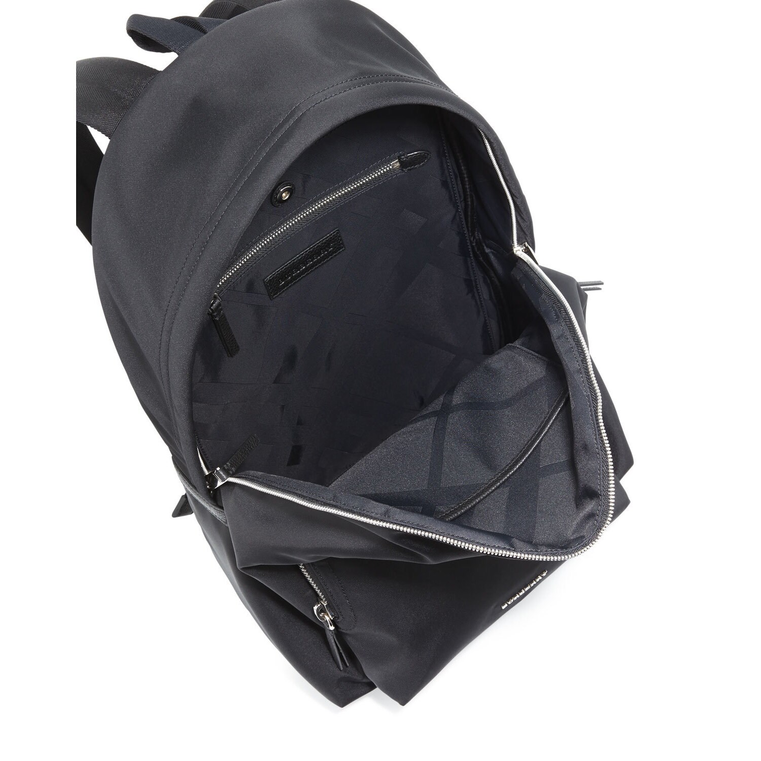 burberry men's black nylon backpack