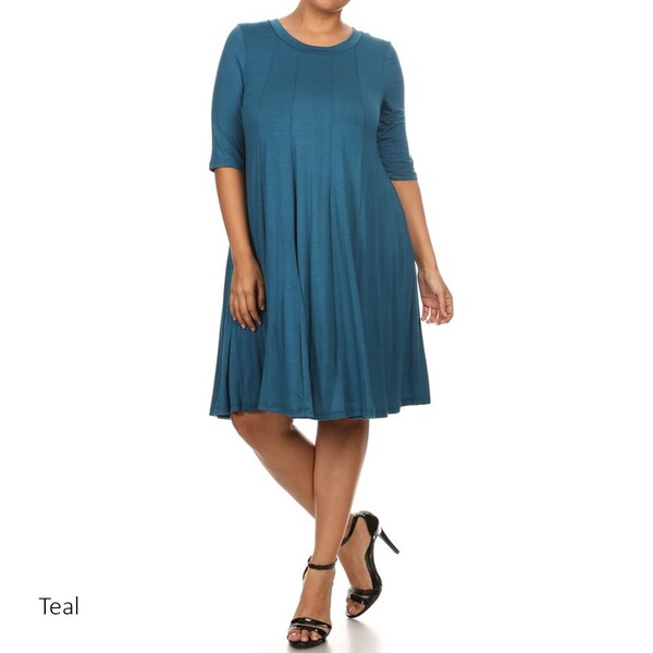 plus size jersey knit dresses