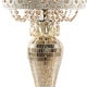 preview thumbnail 6 of 4, River of Goods Solvang Jeweled Metal/Mosaic Base Cascading Crystal Table Lamp - 14"L x 14"W x 25"H