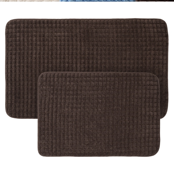 2-Piece Memory Foam Bath Mat Set by Windsor Home - see description