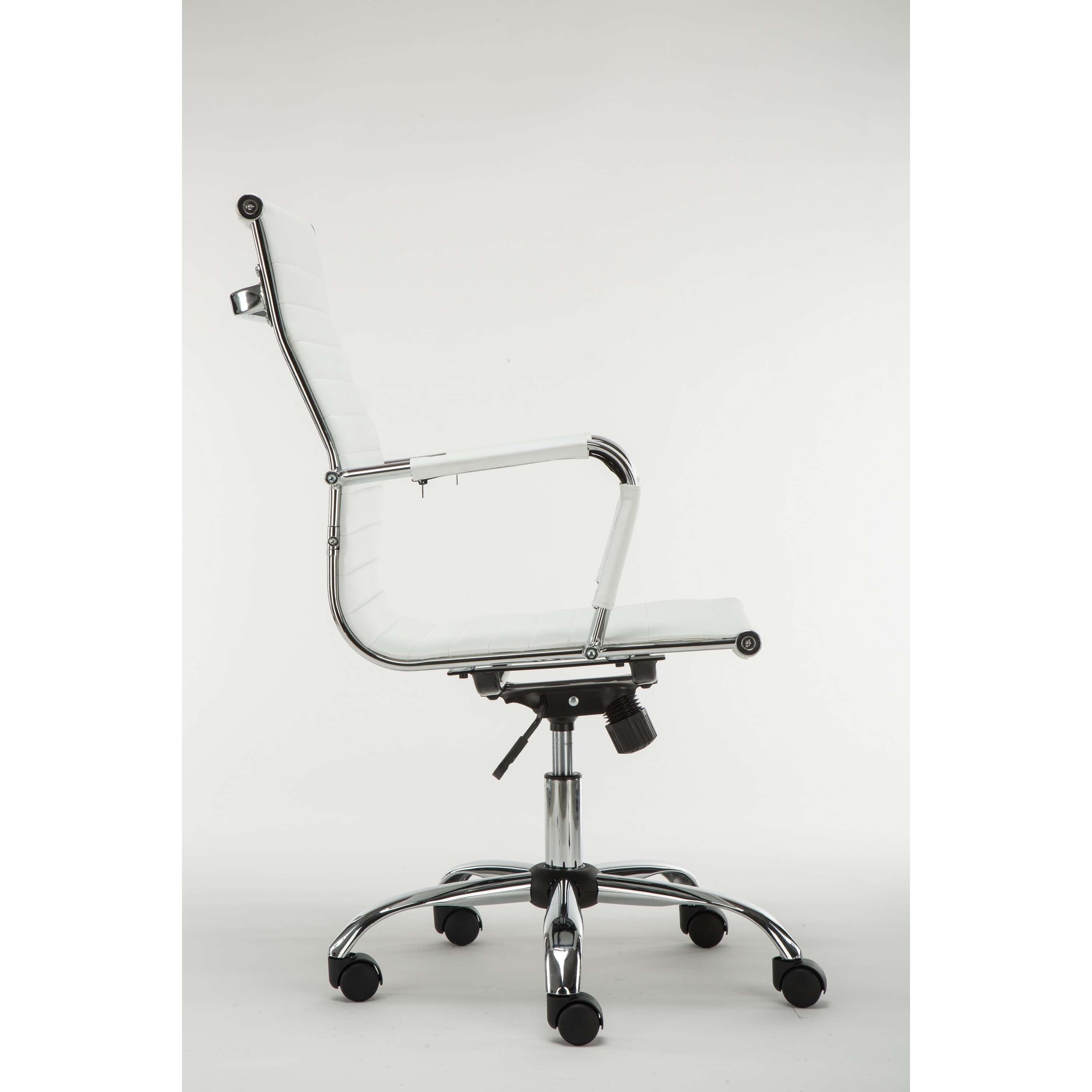 High Back Ribbed Swivel Adjule Leather Executive Office Chair High Back Ribbed Swivel Adjule Leather Executive Office Chair