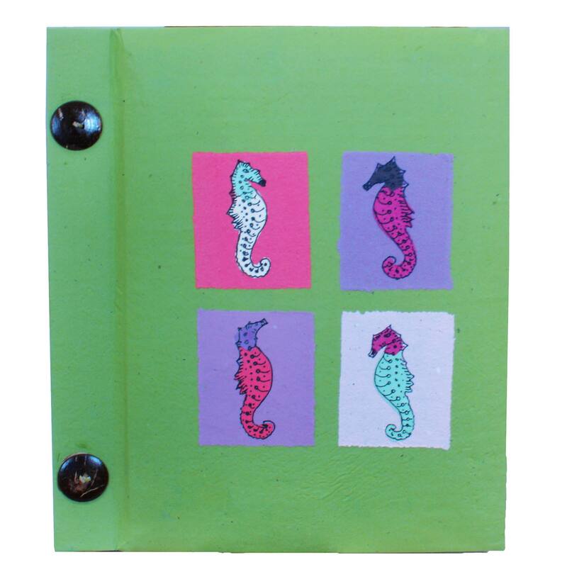 Handmade Multicolored Paper Photo Album (10 Pages) (Indonesia) - Dragonfly