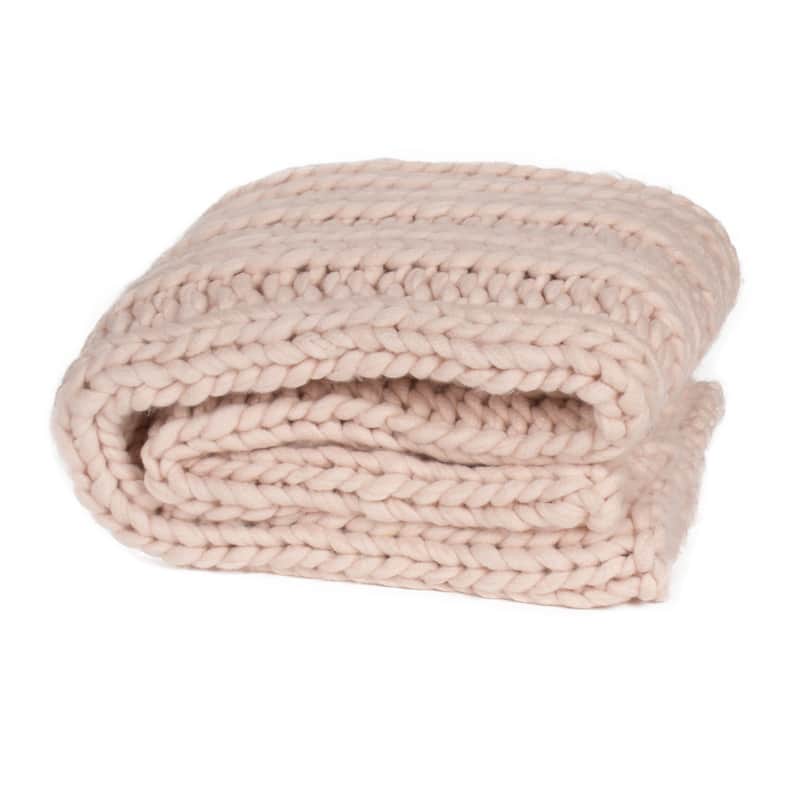 Kate and Laurel Chunky Knit Throw