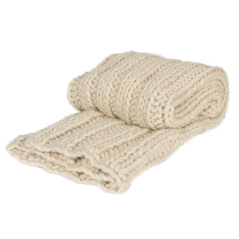 Kate and Laurel Chunky Knit Throw