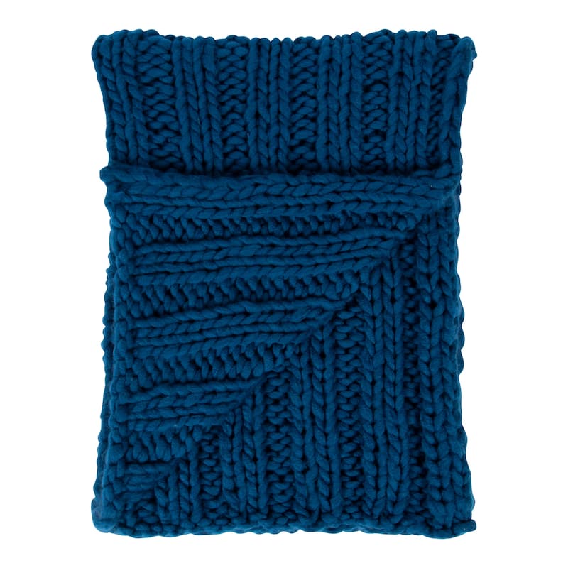 Kate and Laurel Chunky Knit Throw