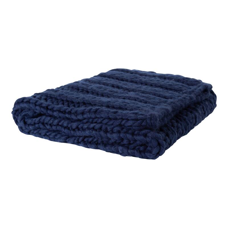 Kate and Laurel Chunky Knit Throw