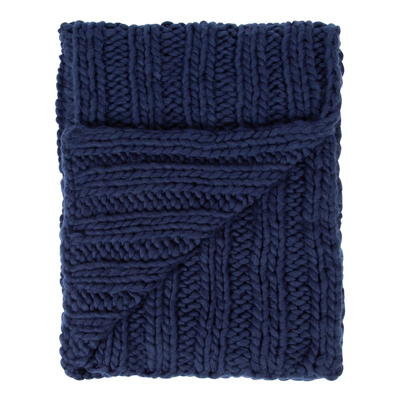 Kate and Laurel Chunky Knit Throw