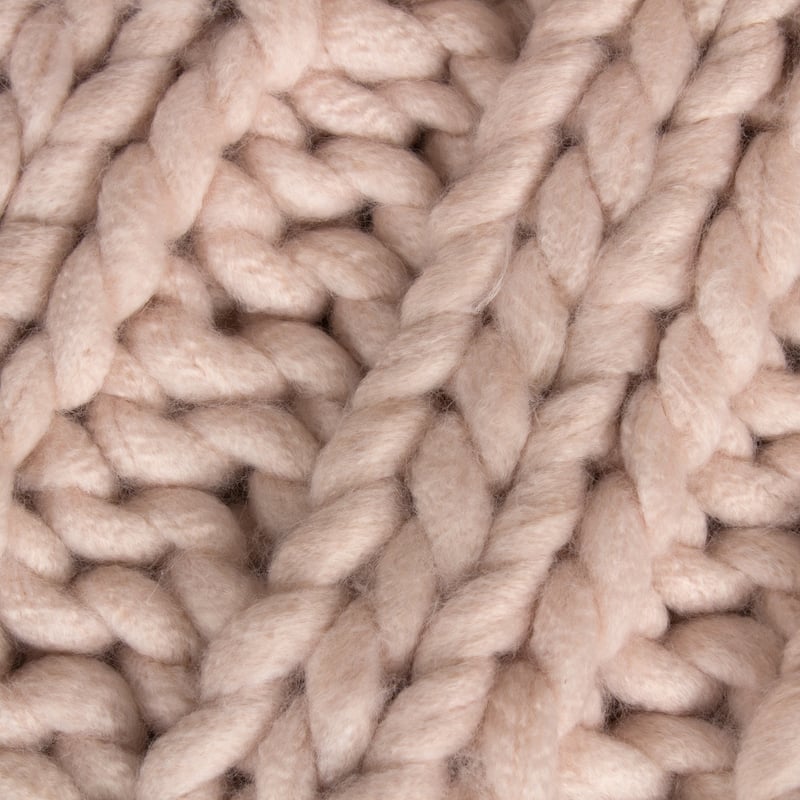 Kate and Laurel Chunky Knit Throw